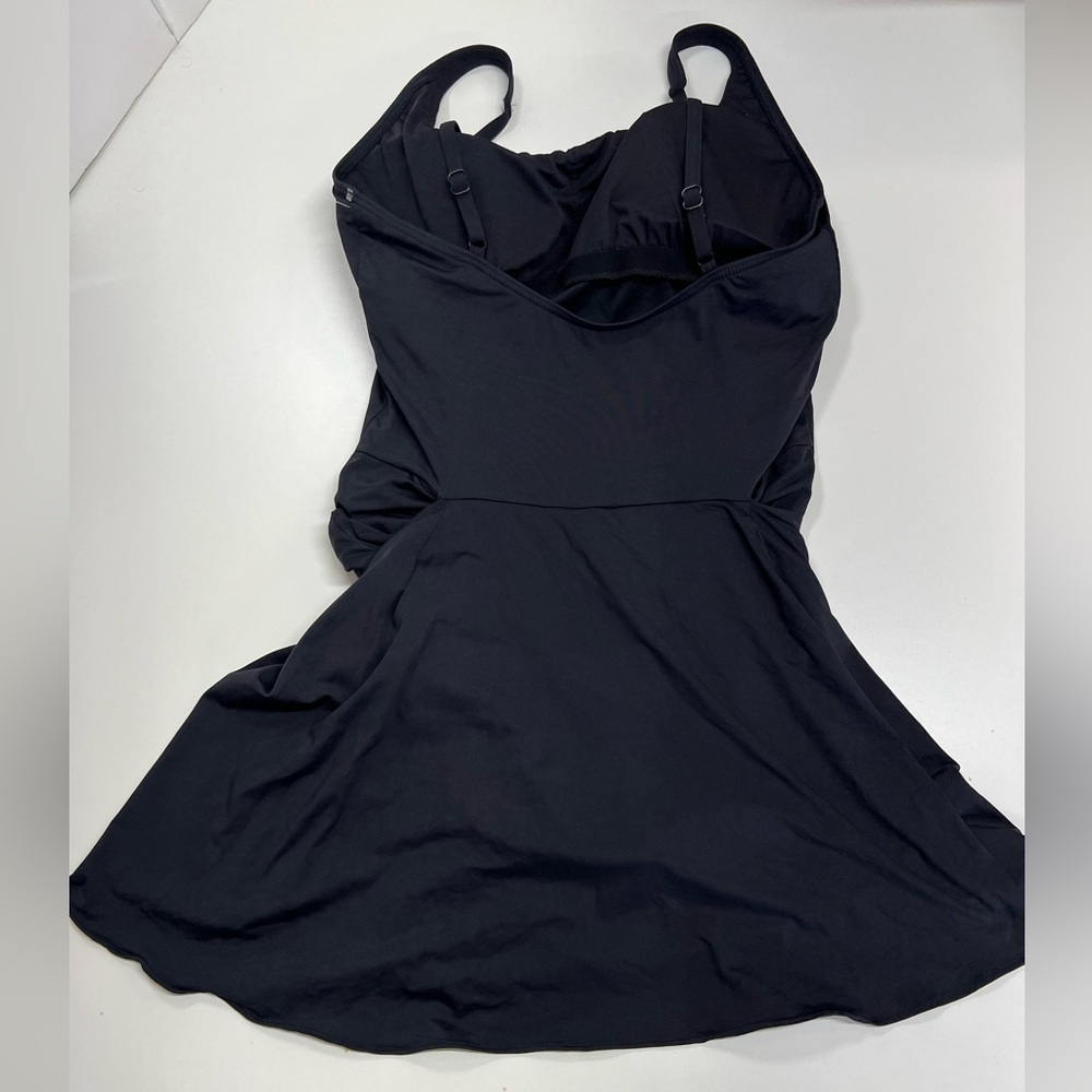 Contours By Coco Reef Empress Sarong Swimdress One Piece Swim Suit NEW Size 14 - Picture 4 of 13